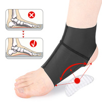 Semelles orthopédiques de soutien de la voûte plantaire unisexe, chevillères respirantes à compression pour le coussinage des pieds, idéales pour la course, le cyclisme, la danse et les sports (adultes)