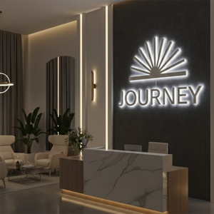 Custom 3D Illuminated LED 180-degree Acrylic Neon Light Signage New Arrivals Schools Shop Party Decoration <b>Remote</b> <b>Control</b> - Product Image 2