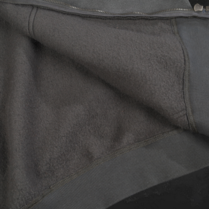 Pull-over à capuche surdimensionné pour hommes avec fermeture à glissière, délavé à l'acide, avec logo personnalisé du fabricant - Product Image 4