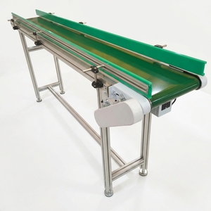 CE China Factory Electric Cinta Transportadora Portable 1m PVC Belt Conveyor Small Conveyor Belt Green Guide For Industrial Use