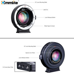 Adaptateur de monture d'objectif Commlite CM-AEF-MFT Booster 0.71x Focal Reducer Booster AF pour objectif <span class=keywords><strong>Canon</strong></span> EF vers appareil photo Panasonic/Olympus M4/3 - Product Image 6