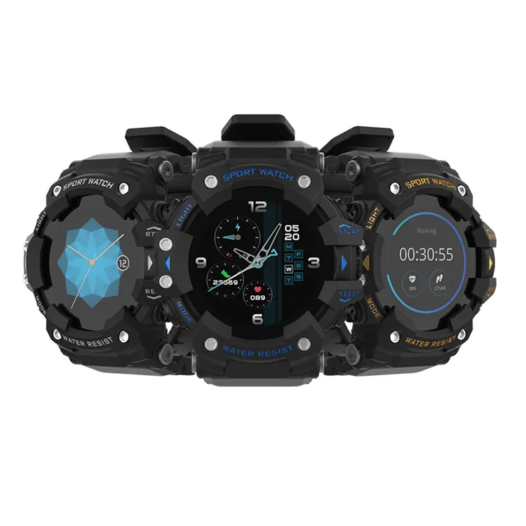 Multi-button Durable Outdoor Sports Fitness Tracker LC11 IP68 Waterproof Anti-fall Man Tactical Smart Watch