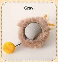 Jouet interactif intelligent en peluche silicone pour chat, fabriqué à Wenzhou, pour l'auto-entretenissement et le soulagement de l'ennui des chats