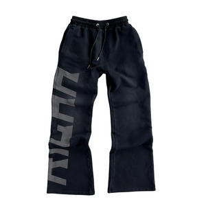 Custom <strong>Men's</strong> Cotton Loose Fit Embroidered Colored Wash Street Style Streetwear Pants With Drip Print-Joggers &amp; Bell Bottoms - Product Image 2