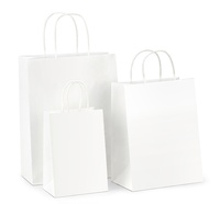 Sac en Papier Kraft Écologique Réutilisable Rigide Extra Large pour Emballage Fast Food à Emporter, Poignée Torsadée, Logo Personnalisé