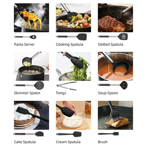 Juego <span class=keywords><strong>de</strong></span> 15 Utensilios <span class=keywords><strong>de</strong></span> <span class=keywords><strong>Cocina</strong></span> <span class=keywords><strong>de</strong></span> Silicona y Acero Inoxidable, Anti-quemaduras, <span class=keywords><strong>de</strong></span> Grado Alimenticio, para <span class=keywords><strong>Camping</strong></span> - Product Image 5