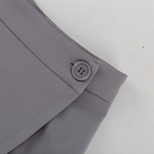 <span class=keywords><strong>Ensemble</strong></span> de tailleur pour femme de bureau en deux pièces, <span class=keywords><strong>jupe</strong></span> enveloppante grise à fente sur le devant, <span class=keywords><strong>ensemble</strong></span> de <span class=keywords><strong>blazer</strong></span> pour femme d'automne - Product Image 6