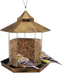 Pendurado Fora Alimentadores De Semente De Pássaro Selvagem Impermeável Prova Jardim Decoração Quintal Observadores De Pássaros Alimentadores De Pássaros De Plástico