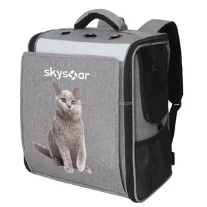 Imalatı kediler köpekler yavru havayolu onaylı yeni tasarım havalandırmalı genişletilebilir evcil hayvan taşıyıcı sırt çantası