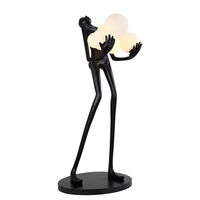 Lampadaire d'Angle Nordique de Luxe, Éclairage Moderne et Minimaliste pour Hôtel et Salon