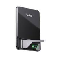 Batterie externe ultra-mini portable en alliage d'aluminium avec écran TFT Q2.0, charge rapide sans fil 15W, 5000mAh, magnétique