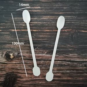 <span class=keywords><strong>Fourchette</strong></span> et cuillère en <span class=keywords><strong>plastique</strong></span> jetable d'amidon de maïs CPLA biodégradable écologique pour aliments pour bébés gaufré et laminé mat - Product Image 6