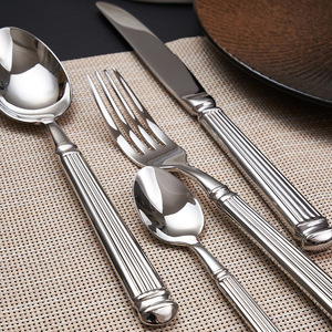 ชุดช้อนส้อมสแตนเลสสตีล Shiny-Jh Rome Series 304 ขัดเงาแบบกระจก สำหรับร้านอาหาร - Product Image 4