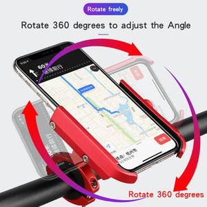 Yueli Aluminum Alloy Phone Holder Red Bike Mount <b>Cycling</b> <b>Stand</b> - Product Image 4