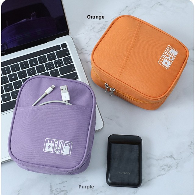 Travel Tech Organizer Case - Shockproof Electronic Accessories Pouch for Cords, Chargers, Gadgets