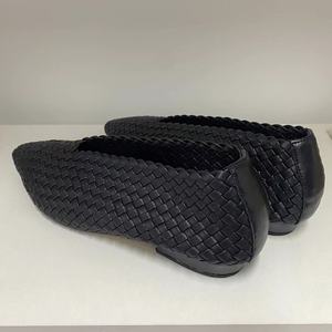 Mocasines de Mujer 100% Cuero Genuino Trenzado, Cómodos, Antideslizantes, con Punta en Pico, Tacón Bajo, Tallas Grandes, para Verano y Otoño - Product Image 3