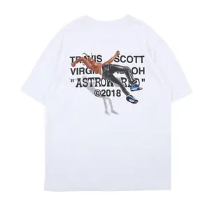 Camiseta NAGRI para hombre, Camiseta con estampado de letras de ventilador, camisetas gráficas de bolsillo de Travis Scotts ASTROWORLD, ropa informal con estampado de letras, camiseta de Hip Hop