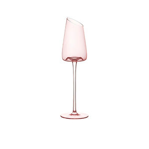 Copa de Vino Tinto de Cristal Rosa, Hecha a Mano, Personalizada, de Lujo, Estilo Vintage, para Bodas y Fiestas, CnGlass - Product Image 1