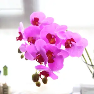 71cm Hot Sale Home Decorating Artificial Flower Moth Orchid Silk Orchid Para Decoração Do Casamento