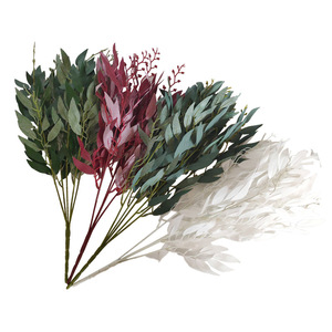 Hot Bán Mô Phỏng Nhân Tạo Liễu Lá Chi Nhánh Mô Phỏng Màu Xanh Lá Cây Nhà Máy Vườn Dự Án Xanh Cảnh Quan Cây Trang Trí - Product Image 1