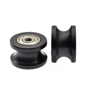 U groove pulley wheel with double ball bearing 4*25*16.5 MM roller guide wheel