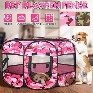 Camouflage Portable Tente Pliante Parc Chat Chiens Respirant Caisse Maison Chiot Cage Clôture Parc Tente - Product Image 5