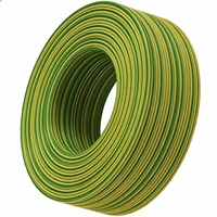 Fil de terre électrique BVR 450/750V, fourni par l'usine, câble en cuivre multibrins BVR, conducteur en cuivre 1,5-6mm²