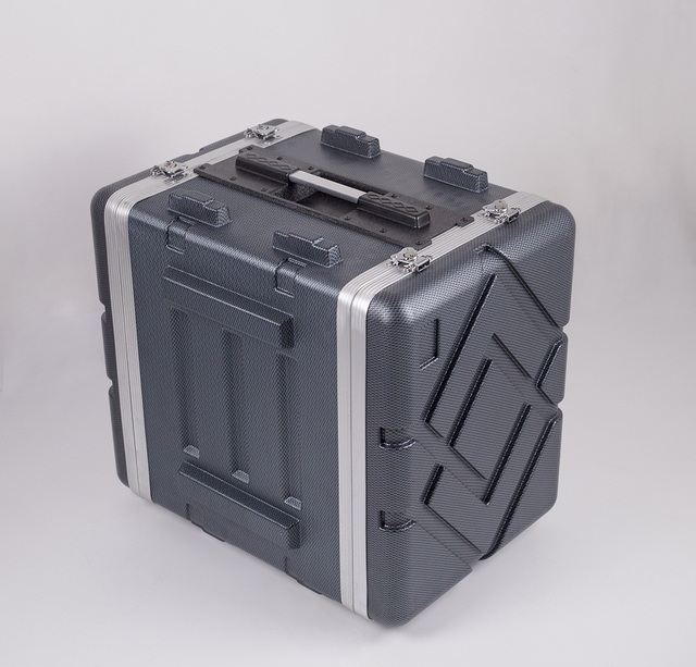17/19 Inch 4/6/8/10 Unit Rack ABS Hard Case with Locking Wheels;2-12 Unit Pro Audio Amplifier ABS Rack Case