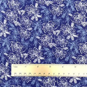 Échantillon gratuit 100% rayonne cuivre coin grille Dobby fleur bleu impression numérique Voile tissu pour femmes robe pour filles vêtements - Product Image 3