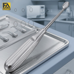 เครื่องมือผ่าตัดกระดูกแบบปลายคู่รูปวงรี VOLKMANN BONE CURETTE (0000) คุณภาพพรีเมียม สำหรับขูดกระดูก ตะไบกระดูก และตัดชิ้นเนื้อ - Product Image 4