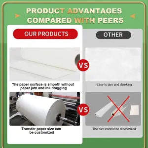 Rouleau de papier à transfert de chaleur par Sublimation, 120g, Super épais, séchage rapide, pour Skateboard, sans encre - Product Image 4