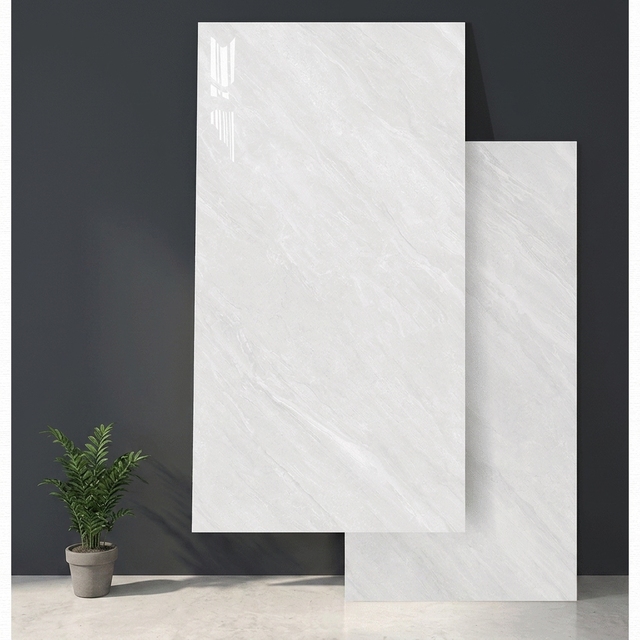High Wear Resistance Glossy Ceramic Tiles 600*1200 Floor Tiles Easy-Clean Surface Ideal for Kitchen Bathroom