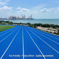 Revêtement pulvérisé pour piste d'athlétisme de stade, piste d'athlétisme EPDM certifiée World Athletics, piste d'athlétisme de 400 m pour les projets scolaires au Canada