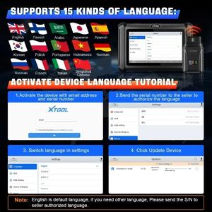 Xtool เครื่องสแกนรถยนต์ควบคุมแบบสองทิศทาง D7W เครื่องมือวินิจฉัยการเข้ารหัส ECU ฟังก์ชันพิเศษ36 D7w xtool FD & doip & FCA immo - Product Image 4