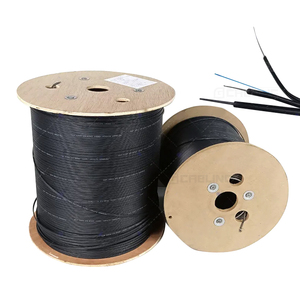 Câble <span class=keywords><strong>de</strong></span> descente en <span class=keywords><strong>fibre</strong></span> optique industriel Geteknet FTTH monomode extérieur 1000m 2km 2 cœurs 3 acier - Product Image 3