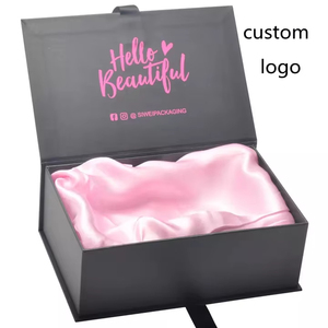 Biểu Tượng Tùy Chỉnh Kích Thước Màu Hồng Gấp Các Tông Giấy Quần Áo Ribbon Đóng Cửa Hình Từ Có Thể Gập Lại Bao Bì Hộp Quà Tặng - Product Image 1