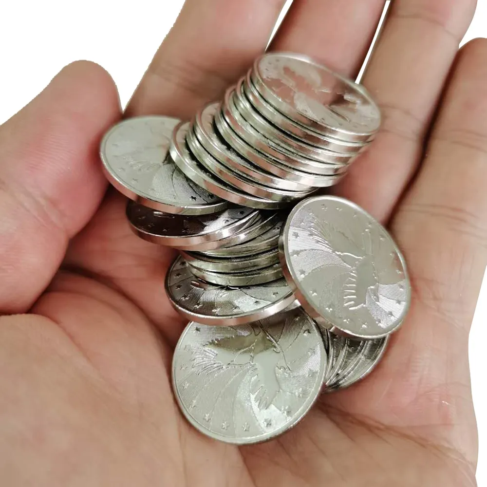 Bán buôn tùy chỉnh giá rẻ Arcade kim loại trò chơi máy Token Coin kim loại Token coin