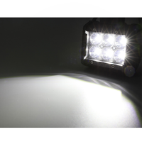 Lampe de travail LED à lentille 4D de 4 pouces 18W pour moto, tracteur, bateau, tout-terrain, 4x4, camion, SUV, VTT, accessoires de voiture