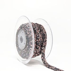 Tự làm đám cưới cô dâu ăn mặc đính Bling chuỗi Dải vành đai Rhinestone đính cườm TRIM lấp lánh pha lê Rhinestone vải lưới - Product Image 4