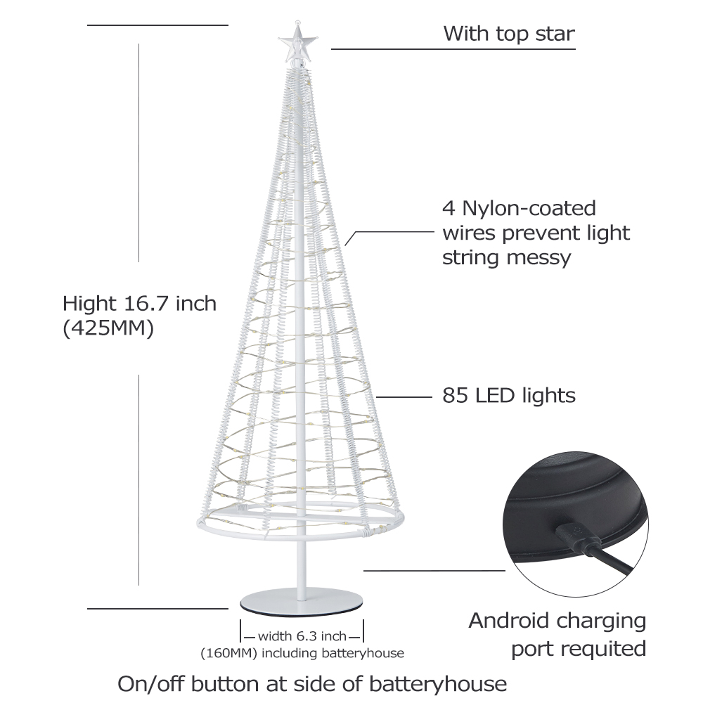 Order Online Metal Frame Christmas Tree Led Light Decoration | Alibaba.com