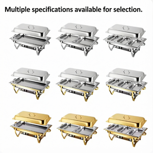 Estufa Buffet Comercial Golden <span class=keywords><strong>Hotel</strong></span> & Restaurant de 9L, Acero Inoxidable y Vidrio, con Diseño Plegable y Calentamiento a Alcohol - Product Image 6