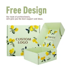 Producto personalizar caja de correo embalaje impresión ropa corrugado peluca personalizada Cajas de Regalo con embalaje de logotipo