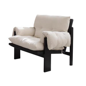 Silla de sofá de leche gruesa individual, gabinete de lujo ligero, sala de estar/balcón, sofá de ocio, silla perezosa de estilo de mediados de siglo, silla relajante - Product Image 1