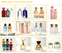 Flacon de parfum en verre facetté gaufré diamant 100 ml, vide, à fond épais, avec pulvérisateur, impression personnalisée, couleur personnalisée, OEM