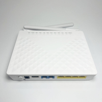 Router WiFi ONU HG8245H GPON EPON ONT 2POTS dengan Firmware Inggris, Peralatan Fiber Optik FTTH, Antena XPON/SC UPC/APC/5db