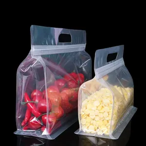 Bolsas de Plástico Ziplock Reutilizables de PEVA para Envasado de Alimentos, a Prueba de Fugas, Bolsas Herméticas para Almacenamiento en la Cocina - Product Image 6