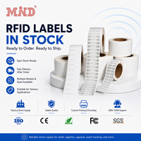 Étiquette RFID UHF 860-960 MHz, autocollant ISO 18000-6C EPC Gen2, étiquette passive longue portée pour le suivi des stocks et des actifs en entrepôt