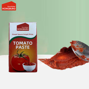 Pâte de tomate aseptique <span class=keywords><strong>Tetra</strong></span> Brik de haute qualité Sac de sauce tomate de marque OEM Boîte en vrac Bouteille Options d'emballage disponibles - Product Image 1
