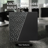 Imprimante 3D QIDI Q2, plaque de construction PEI texturée double face 280x280mm, plateforme en acier à ressort flexible et amovible, légère, Chine