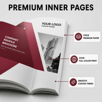 Brochures personnalisées avec logo pour publicité professionnelle, impression de brochures, dépliants, livrets, conception sur mesure